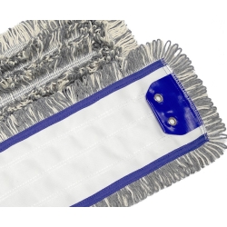 Mop płaski 40cm FLIPPER InterTom (mix kolor) bawełna / klips 2 oczka